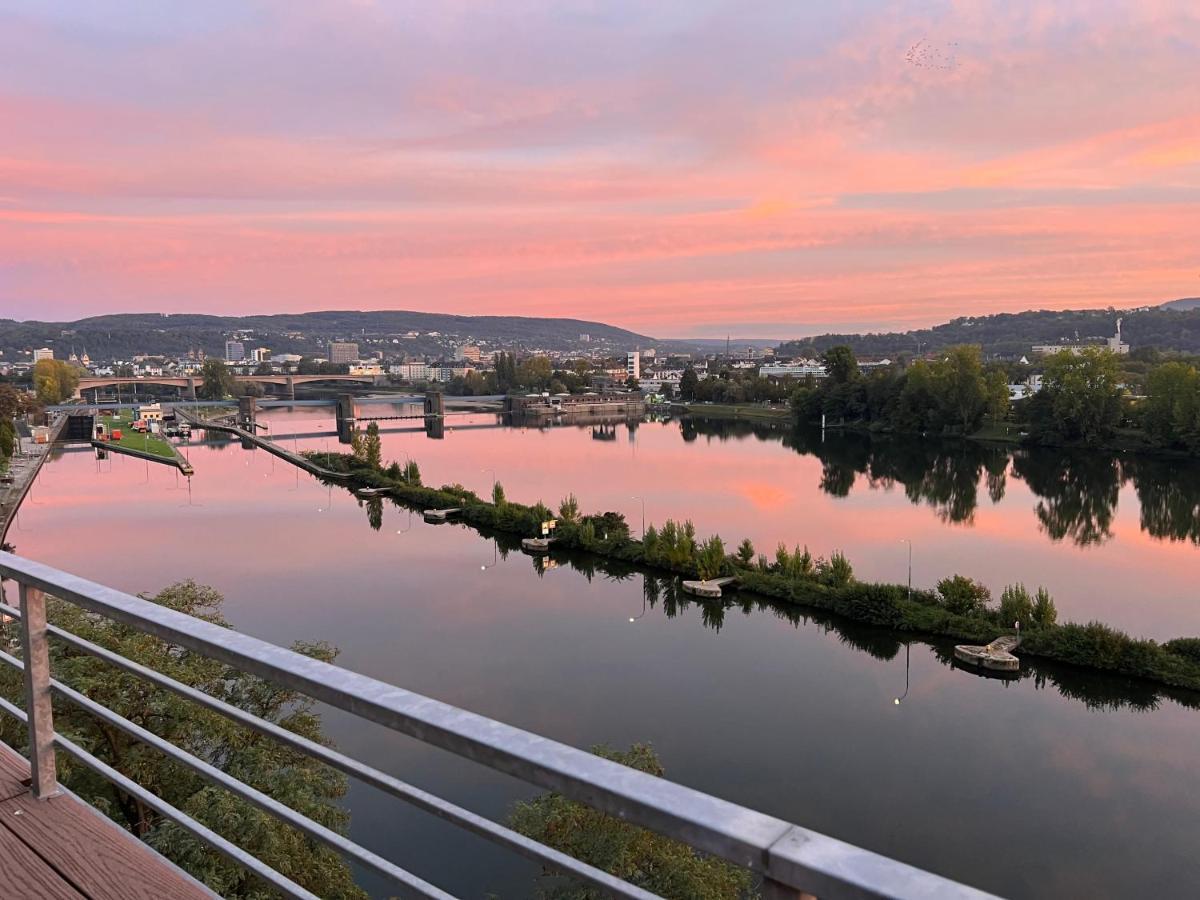 Penthouse Wohnung Mit Schoenem Moselblick In Metternich Koblencja Zewnętrze zdjęcie