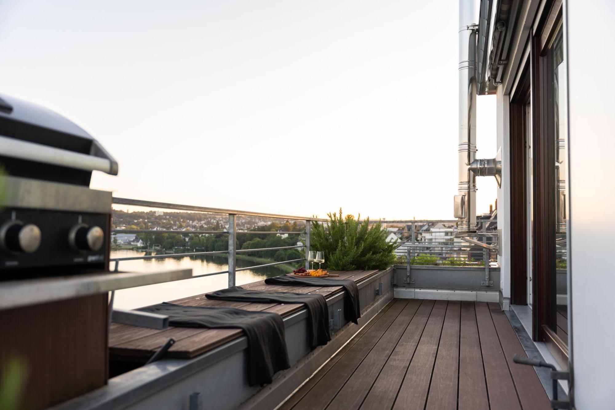 Penthouse Wohnung Mit Schoenem Moselblick In Metternich Koblencja Zewnętrze zdjęcie