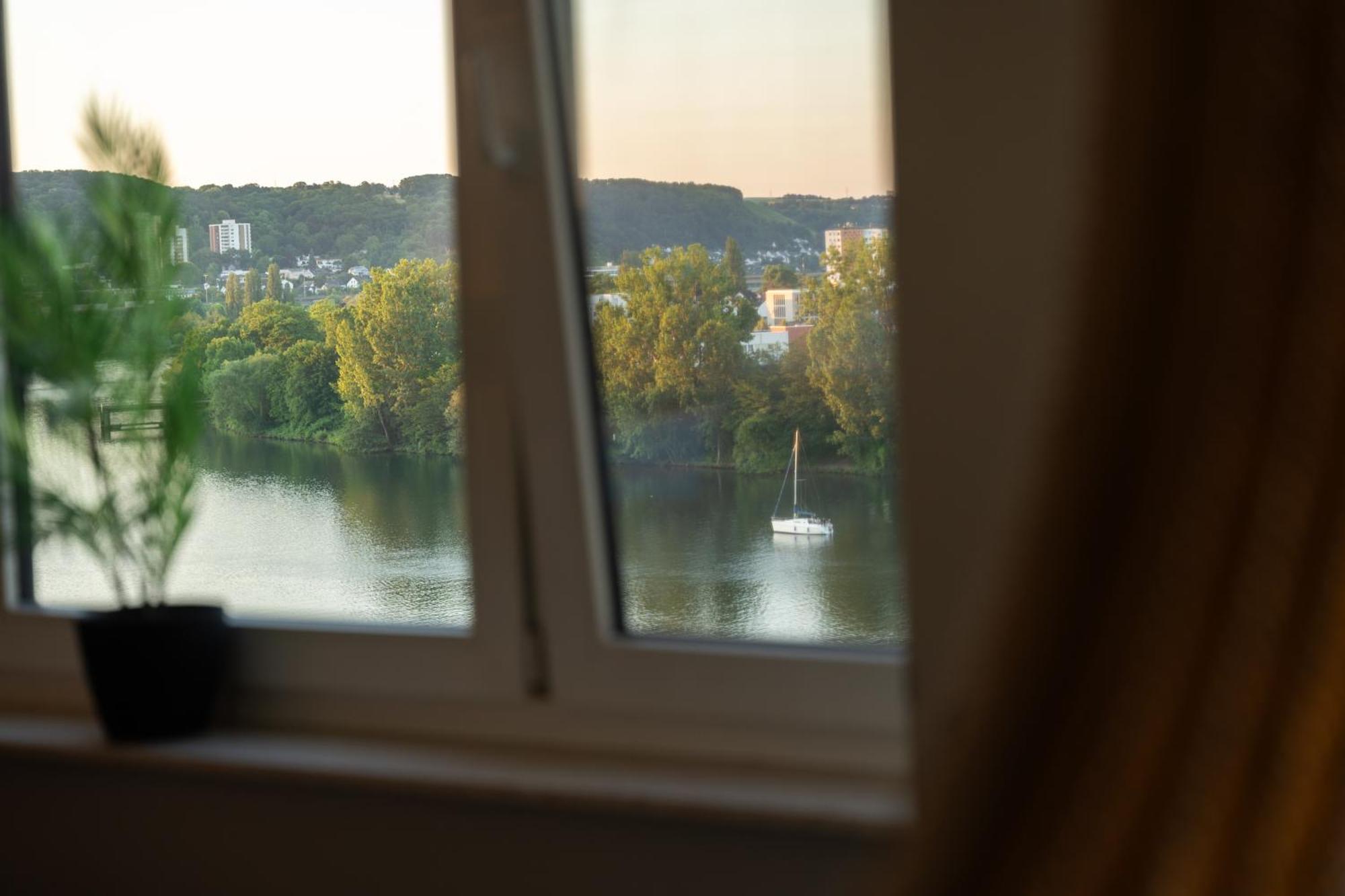 Penthouse Wohnung Mit Schoenem Moselblick In Metternich Koblencja Zewnętrze zdjęcie